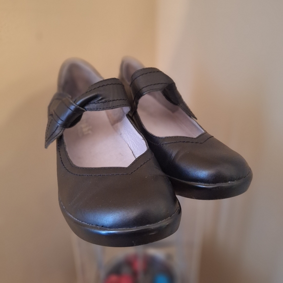Mary Jane Black Leather Alegria Shoes With Easy Closure Sz 38 (8) - Picture 11 of 16
